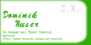 dominik muser business card